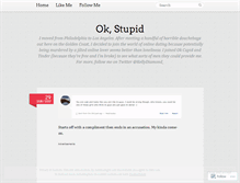 Tablet Screenshot of ok-stupid.net